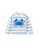 MANGO KIDS Trui ‘RO’  blauw / duifblauw / wit