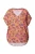 Studio Untold Blouse  donkerlila / oranje / neonoranje