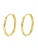 Dear Me Oorbellen ‘Flare M’  goud