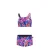 Just Beach crop bikini Tanzania lichtblauw/donkerblauw/roze