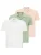 Dandalo Shirt  groen / pastelroze / wit
