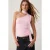 TRENDYOLMİLLA Dames Roze Effen Mouwloos Getailleerd Blouses