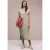 Street One Dames Midi-jurk met V-hals in een gebreide look in Beige