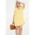 LOLALIZA linnen korte jurk geel