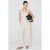Mango jumpsuit met ceintuur en linnen – beige