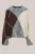 WE Fashion – Dames oversized gebreide trui met ruit – Oversized – Donkerbruin –