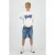 Raizzed regular waist short dark blue denim