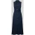 Apricot midi-jurk van viscosemix met riem