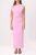 TRENDYOLMİLLA Dames Roze Effen Maxi Mouwloos Avond / Dagelijks Bodycon Jurken