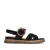No Stress leren sandalen zwart