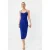 TRENDYOLMİLLA Dames Donkerblauw Effen Midi Mouwloos Stijlvol/Avond Bodycon Jurken