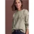 Shirt met lange mouwen, ronde hals en ruitjespatroon