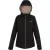Regatta Dames/Dames Frelton Waterdichte Jas (Zwart/Warme taupe)