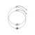 Geboortesteen armbanden – Zilver, kristal en paars