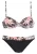 BUFFALO Bikini  bruin / lichtroze / zwart / wit