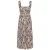 ONLY maxi zomerjurk met smockwerk en print – beige