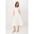 TRENDYOLMİLLA Dames Wit Effen Midi Kort Skater Jurken
