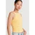Geribbelde Mouwloze Slim-Fit Crewneck Top