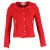 Iro Agnette distressed jas in rode tweed