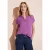 Street One Dames Blouse met mouwaanzet in Paars