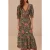 FARM Rio Arabesque Floral Green Maxi Dress