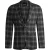 Boss Herenblazer met geruite stof en V-hals (Zwart)