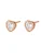 Hey Happiness Oorbellen ‘Crystal Love’  rose-goud