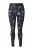 Ulla Popken Leggings  turquoise / roodviolet / zwart