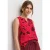 Street One Dames Top met structuurmix en print in Rood