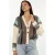 Oversized Zachte Touch Patroon V-Hals Gebreide Cardigan