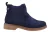 Hush Puppies Maddy Wide Dames Suède Marineblauwe Platte Chelsea Laarzen