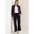 Cecil Dames Wide Legs broek met tape in Zwart