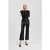 Karl Lagerfeld Faux Leather Zip Pants Black