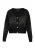faina Gebreid vest  zwart