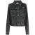 Gebroken wit Diag Design donkergrijs denim jack met normale pasvorm