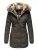 Marikoo dames winterjas met capuchon & imitatiebont voering
