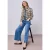 Street One Dames Overshirt met zebraprint in Beige