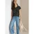 Cecil Dames Shirt met ronde hals en frontprint in Groen