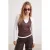 TRENDYOLMİLLA Dames Ecru Colorblock Lang Getailleerd Blouses