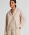 Hunkemöller Pyjama  beige gemêleerd / wit
