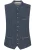 STOCKERPOINT Klederdracht gilet ‘Livio’  blauw / wit