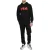 FILA Lagesse Loose Sweat Pants Black-true Red