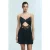 Satin Midi Slipdress Met Kant Trim