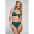 ten Cate Beach TC WOW voorgevormde halter bikinitop met lurex donkergroen