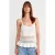 Aangemeten Geribbelde Tricot Camisole Blouse