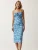 Happiness İstanbul Zomerjurk  royal blue/koningsblauw / wit