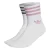ADIDAS ORIGINALS Sokken ‘Mid-Cut Glitter Crew 2 Pairs’  eosine / roze gemêleerd / zwart gemêleerd / wit