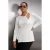 Trendyol Curve Dames Ecru Effen Lang Regular fit Grote maten Blouses
