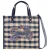 Oilily geruite shopper Huma donkerblauw