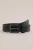 WE Fashion – Jongens riem – Regular fit – Zwart – Rundleer –